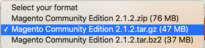 Select the option ending in &ldquo;.tar.gz&rdquo;